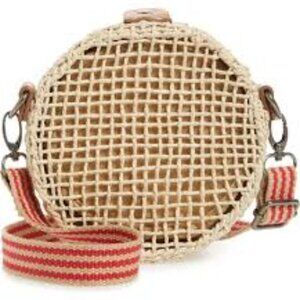 Brixton Ace Straw Circle Shoulder Bag